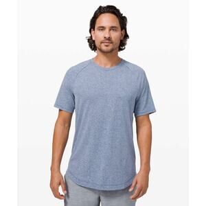Lululemon Drysense Short Sleeve in Heathered Regatta Blue Sz XL